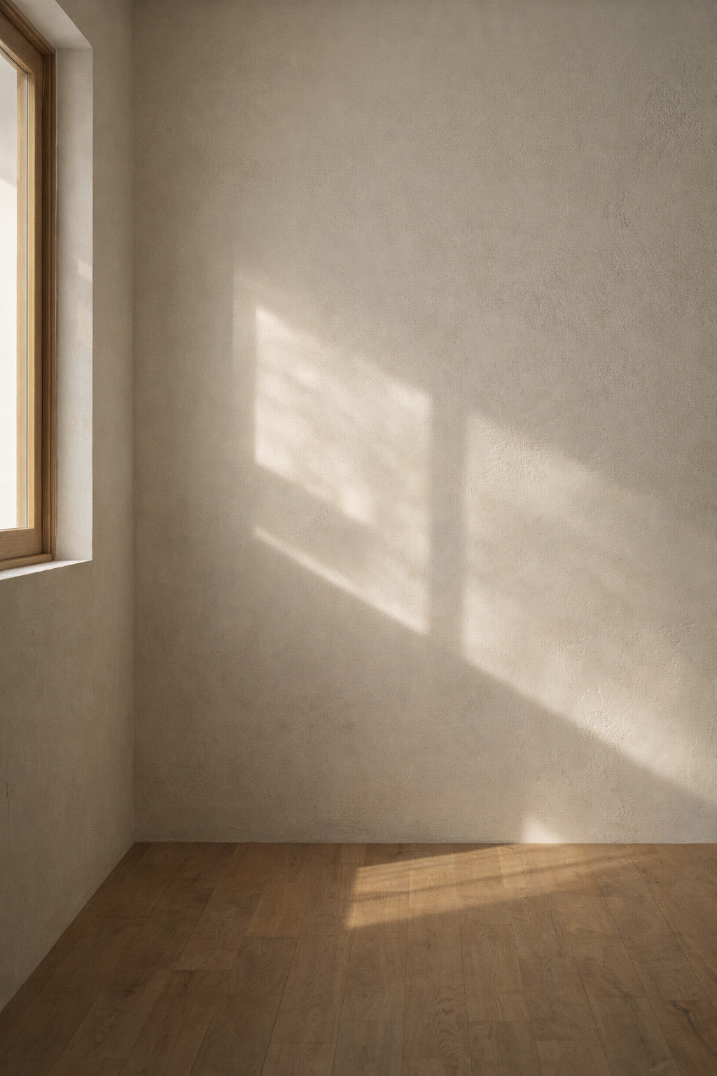 静かな光と素材の質感が残る空間